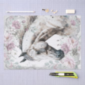 Atemberaubendes Pferdeapfel Graue Flora Seidenpapier (Handwerk)