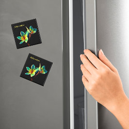 Atemberaubendes Plumeria Watercolor Themenmagazin Magnet