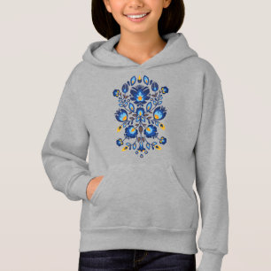 💙 💛 🧡 Atemberaubendes polnisches Folk Wycinanki Hoodie
