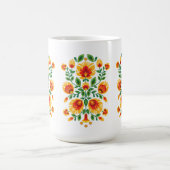 💛 🧡 ❤️ Atemberaubendes polnisches Folk Wycinanki Kaffeetasse (Mittel)
