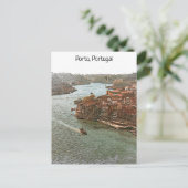 Atemberaubendes Porto Portugal Stadtbild Postkarte (Stehend Vorderseite)