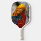 Atemberaubendes Profil eines roten Golden Pheasant Pickleball Schläger (Vorderseite)