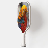 Atemberaubendes Profil eines roten Golden Pheasant Pickleball Schläger (Links)