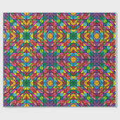 Atemberaubendes Quilt Design Happy Birthday Gesche Geschenkpapier (Flach)