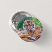 Atemberaubendes Rekrutieren von Tigerfotografie Button (Vorne & Hinten)