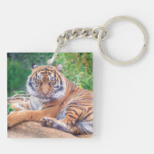 Atemberaubendes Rekrutieren von Tigerfotografie Schlüsselanhänger (Rückseite)