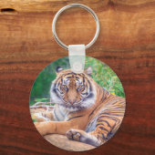 Atemberaubendes Rekrutieren von Tigerfotografie Schlüsselanhänger (Rückseite)