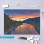 Atemberaubendes River Sunset Decoupage Tissue Pape Seidenpapier (Handwerk)