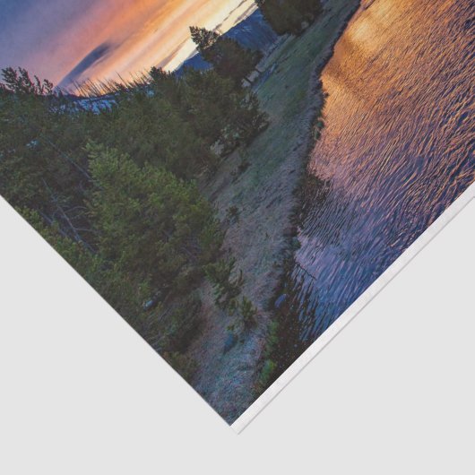 Atemberaubendes River Sunset Decoupage Tissue Pape Seidenpapier (Ausschnitt)