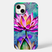 Atemberaubendes rosa Lotus Blume Portrait Case-Mate iPhone Hülle (Rückseite)