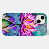 Atemberaubendes rosa Lotus Blume Portrait Case-Mate iPhone Hülle (Rückseite (Horizontal))