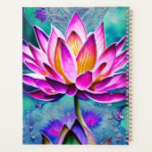 Atemberaubendes rosa Lotus Blume Portrait Planer (Rückseite)