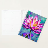 Atemberaubendes rosa Lotus Blume Portrait Planer (Anzeige)
