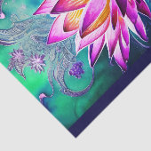 Atemberaubendes rosa Lotus Blume Portrait Seidenpapier (Ausschnitt)