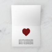Atemberaubendes Rote Rose Herz heiraten Sie mir Ka Karte (Innenseite)