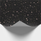 Atemberaubendes schwarzes Schleifpapier Geschenkpapier (Ecke)