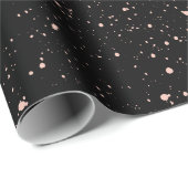 Atemberaubendes schwarzes Schleifpapier Geschenkpapier (Rolleneckpunkt)