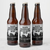 Atemberaubendes Silber der 20er Jahre, Party Bierflaschenetikett (Flaschen)