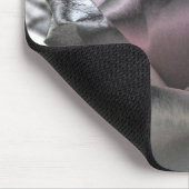 Atemberaubendes Silber und rosa Rose mousepad (Ecke)