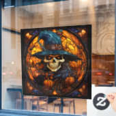 Atemberaubendes Skelettdesign Fensteraufkleber (Café-Fenster)