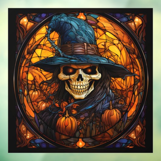 Atemberaubendes Skelettdesign Fensteraufkleber (Blatt 3)