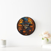 Atemberaubendes Skelettdesign Runde Wanduhr (Zuhause)