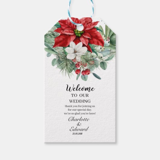 Atemberaubendes Spektrum von Blumenhochzeiten Geschenkanhänger (Vorderseite)