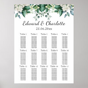 Atemberaubendes Spektrum von Blumenhochzeiten Poster