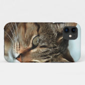 Atemberaubendes Tabby Cat Close Up Kunstportrait Case-Mate iPhone Hülle (Rückseite (Horizontal))