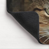 Atemberaubendes Tabby Cat Close Up Kunstportrait Mousepad (Ecke)
