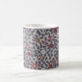 Atemberaubendes Teal- und Magenta-Blattmuster  Kaffeetasse (Mittel)