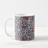 Atemberaubendes Teal- und Magenta-Blattmuster  Kaffeetasse (Links)