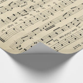 Atemberaubendes ungewöhnliches Vintages Geschenkpapier (Ecke)