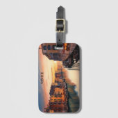 Atemberaubendes Venedig Italien Sonnenuntergang Au Gepäckanhänger (Vorderseite Vertikal)