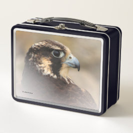 Atemberaubendes Vignettiertes Profil eines Peregri Metall Brotdose