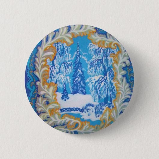 Atemberaubendes Vintages blaues Button (Vorderseite)