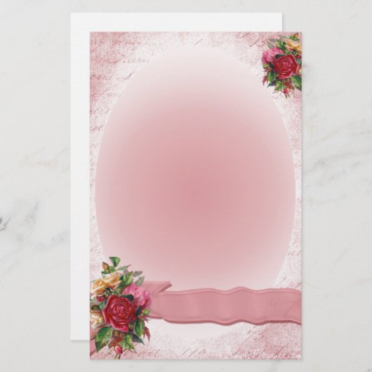 Atemberaubendes Vintages Briefpapier (Vorne/Hinten)