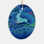 Atemberaubendes Vintages russisches blaues Keramik Ornament (Rechts)