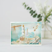 Atemberaubendes Wassermeerkollage Postkarte (Stehend Vorderseite)