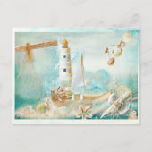 Atemberaubendes Wassermeerkollage Postkarte (Vorderseite)