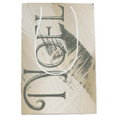 Atemberaubendes Weihnachts-Weihnachten Chic Gold P Mittlere Geschenktüte (Vorderseite)