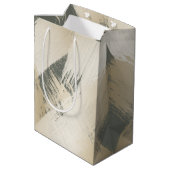 Atemberaubendes Weihnachts-Weihnachten Chic Gold P Mittlere Geschenktüte (Rückseite Schrägansicht)