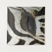 Atemberaubendes Zebras-Auge Wandteppich (Vorderseite (Horizontal))