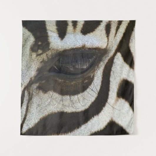 Atemberaubendes Zebras-Auge Wandteppich (Vorderseite)