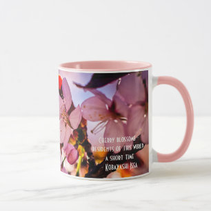 Atemberblüten der Sakura Tasse