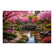 Atembergütiger japanischer Garten & Koi-Teich