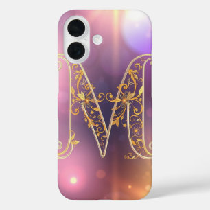 Atemberhebendes transparentes Brief M iPhone 16 Hülle