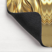Atemberkendes goldenes abstraktes Design Mousepad (Ecke)