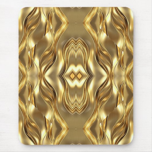 Atemberkendes goldenes abstraktes Design Mousepad (Vorne)