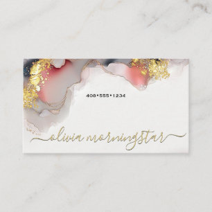 Atemberkennendes Rosa Erröten Ultra Flüssig Alkoho Visitenkarte